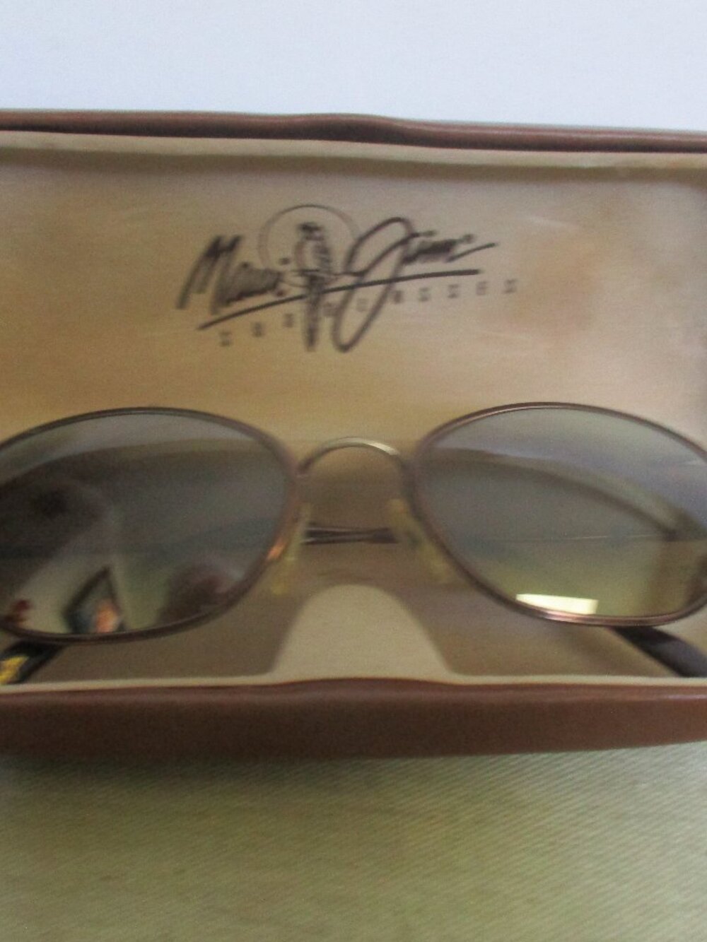 MAUI JIM Flexone Copper Wrap MJ305-23 polarized  hard Maui Jim Case Sunglasses